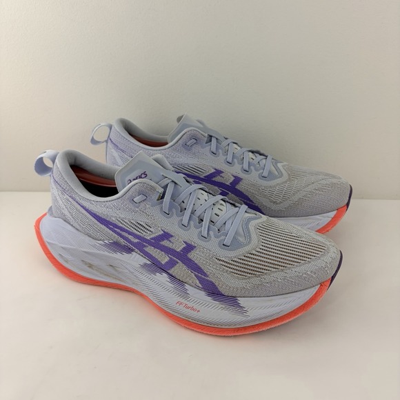 Asics Other - ASICS Superblast 2 Men Running Shoes Light Gray Purple Coral US 9 1013A142